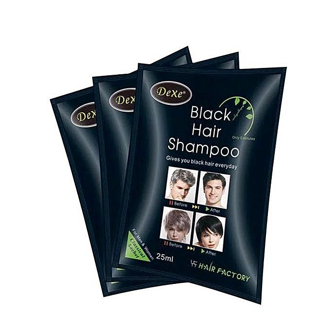 Dexe Black Hair Shampoo for Men 