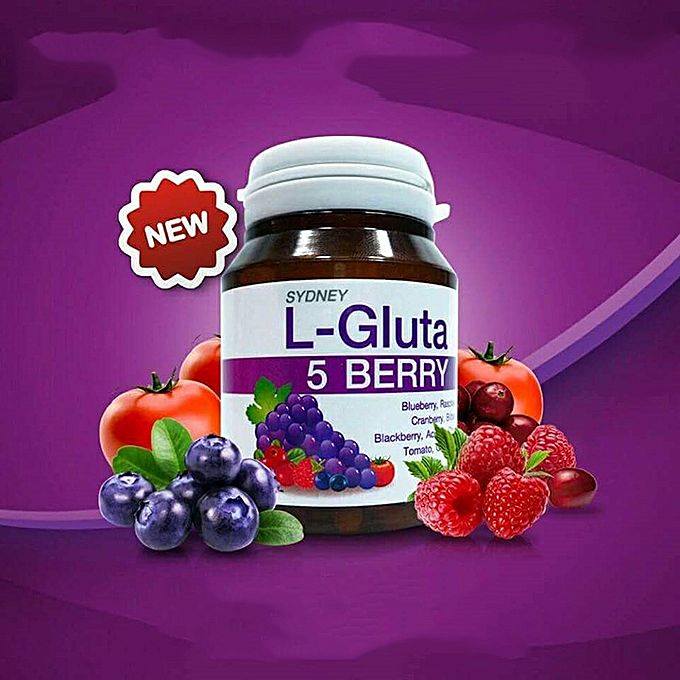 L-Gluta 5 Berry Fairness Capsule - 30 Tablets